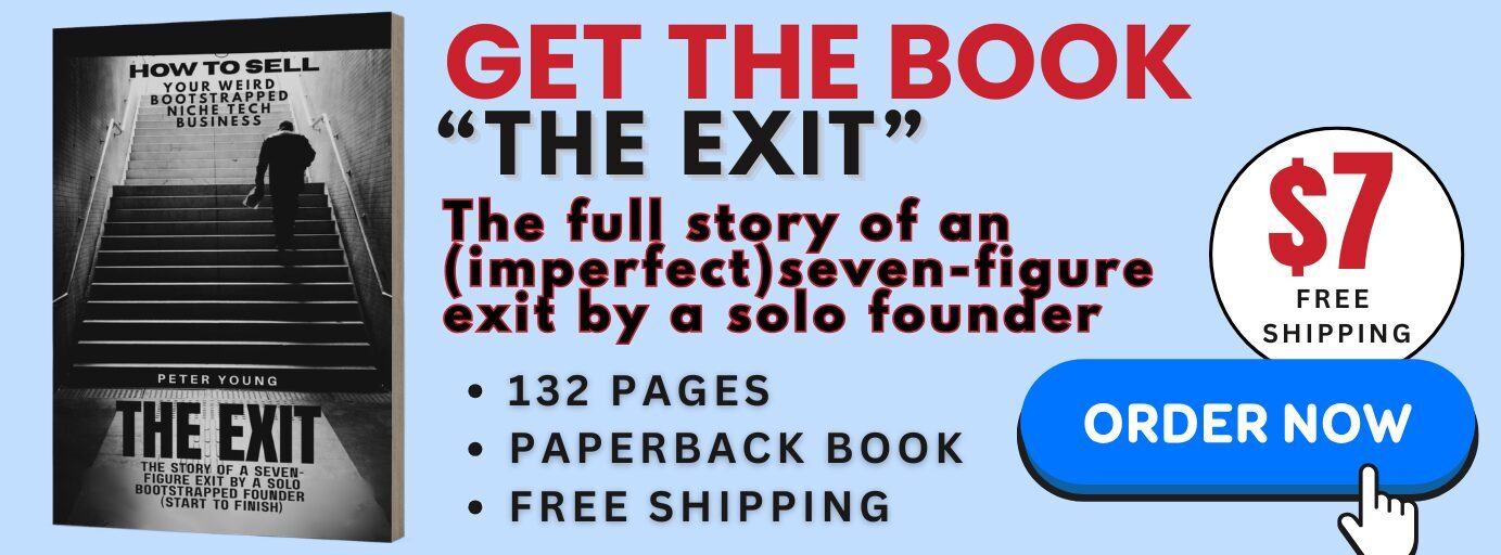 Exit book banner